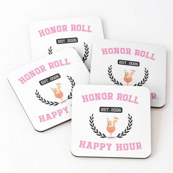 Item preview, Honor Roll Happy Hour | Funny College Student Drinking Shirt designed and sold by luckyhue.