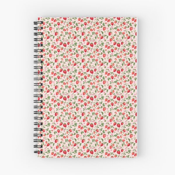 Item preview, Strawberry Picnic – Cute Cottagecore Strawberry Pattern designed and sold by Illustrated Faith.