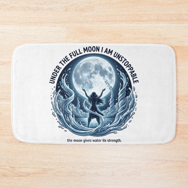 Item preview, Full Moon Water Power Rising Eastern Elemental Fantasy Night designed and sold by LunaMarkos.