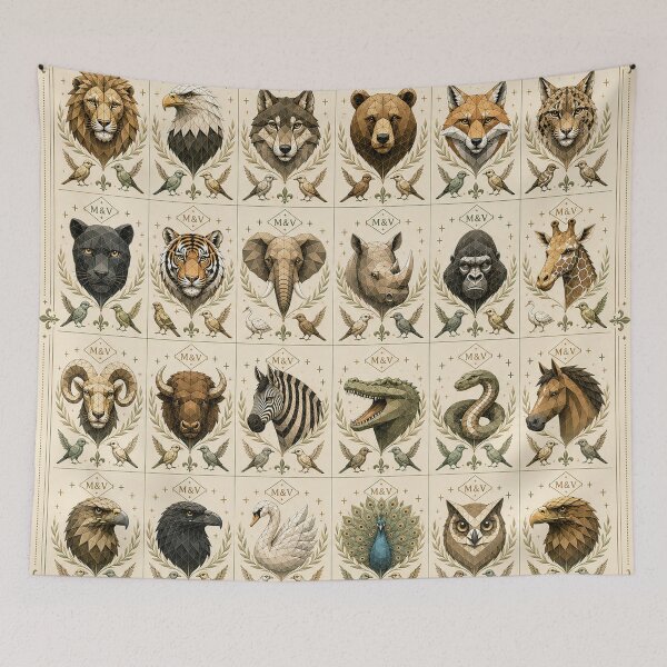 Item preview, Geometric Royal Wildlife Collection designed and sold by Qenlo.