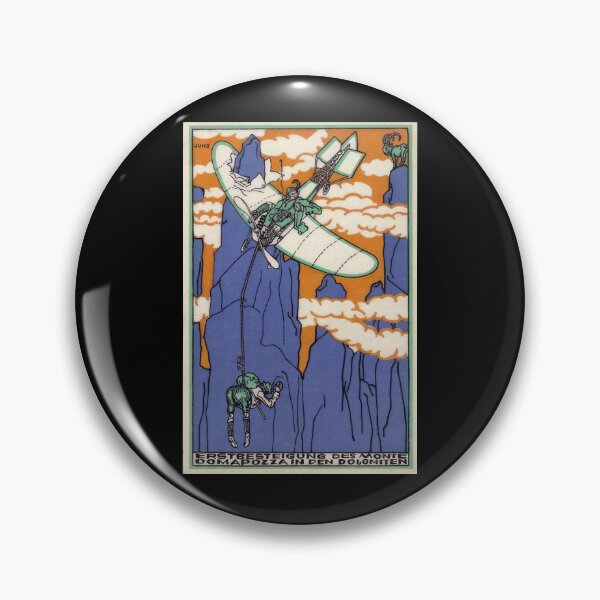 Item preview, Vintage  color lithograph The  First Ascent of Monte Domapozza in the Dolomites  designed and sold by stevepaint.
