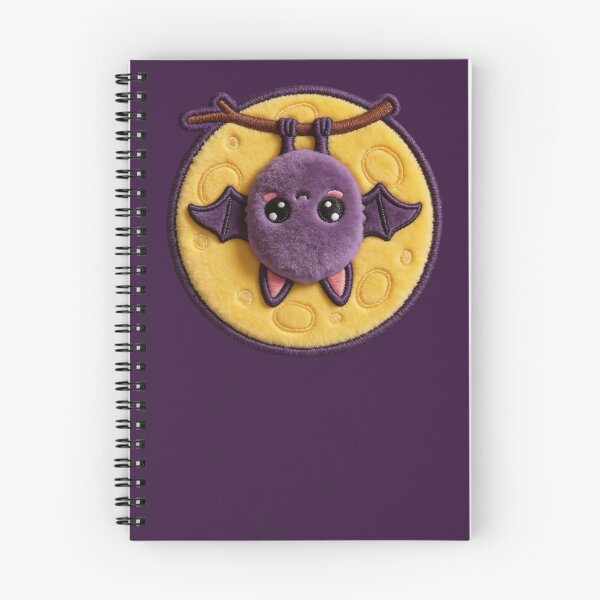 Item preview, Kawaii Bat Moon - Spooky Cute Plushie Patch Style designed and sold by thelexiverse.