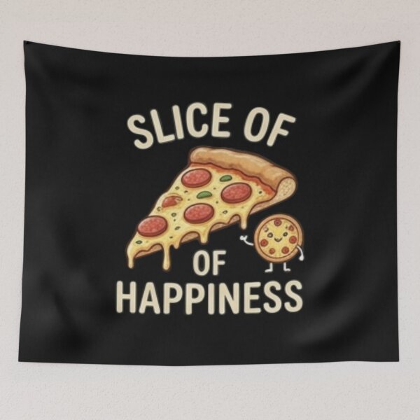 Item preview, Slice of Happiness — Cute Pizza Lover Food Design designed and sold by Tipsy24.
