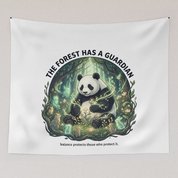 Item preview, Panda Spirit Forest Guardian Eastern Fantasy Spiritual designed and sold by LunaMarkos.