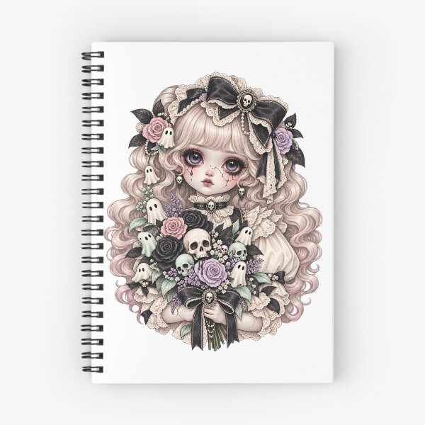 Item preview, Dolly Nightmare Bouquet | Creepy-Cute Gothic Floral Art designed and sold by DmaarGroup.