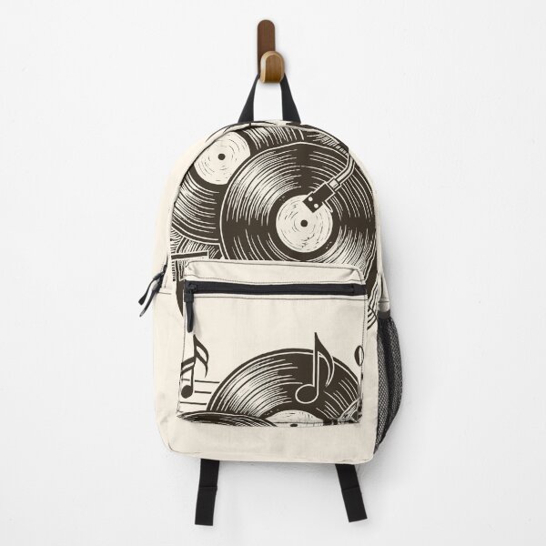 Item preview, Vinyl Record Stack Music Woodcut Linocut Art designed and sold by KiwiRider.