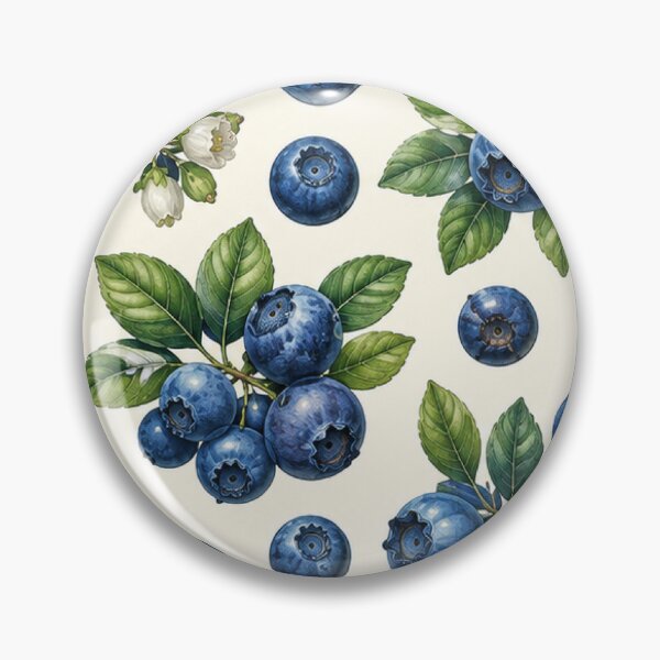 Artikelvorschau, Blueberry Garden Seamless Pattern entworfen und verkauft von Side Quest Co..