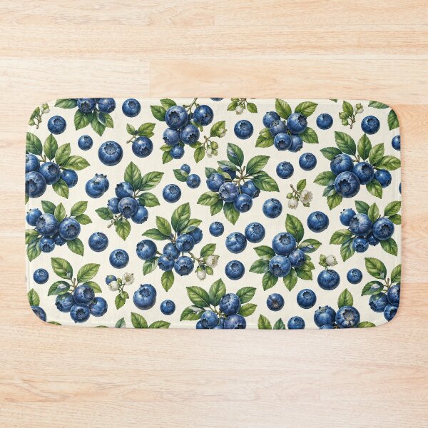 Item preview, Blueberry Garden Seamless Pattern designed and sold by Side Quest Co..