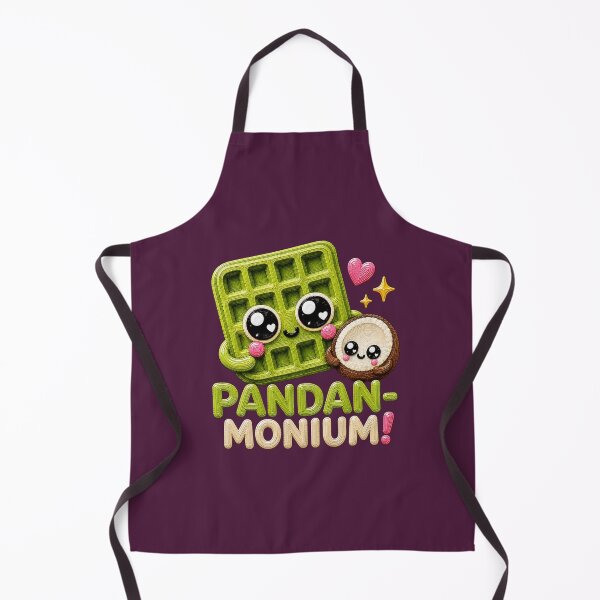 Item preview, Pandan-Monium Cute Pandan Waffle Kawaii Food Pun designed and sold by Liv Solara.