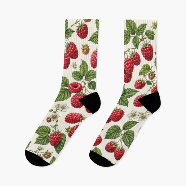 Item preview, Raspberry Botanical Pattern designed and sold by Side Quest Co..