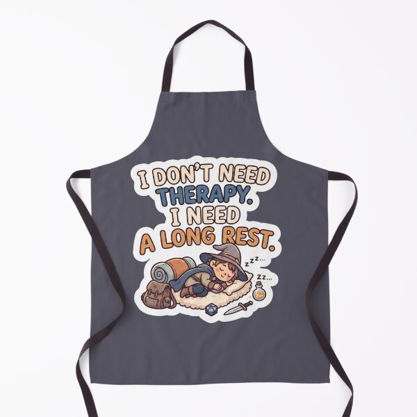 Item preview, I Don't Need Therapy I Need a Long Rest – Funny D&D RPG Sticker designed and sold by WaterWhisker.