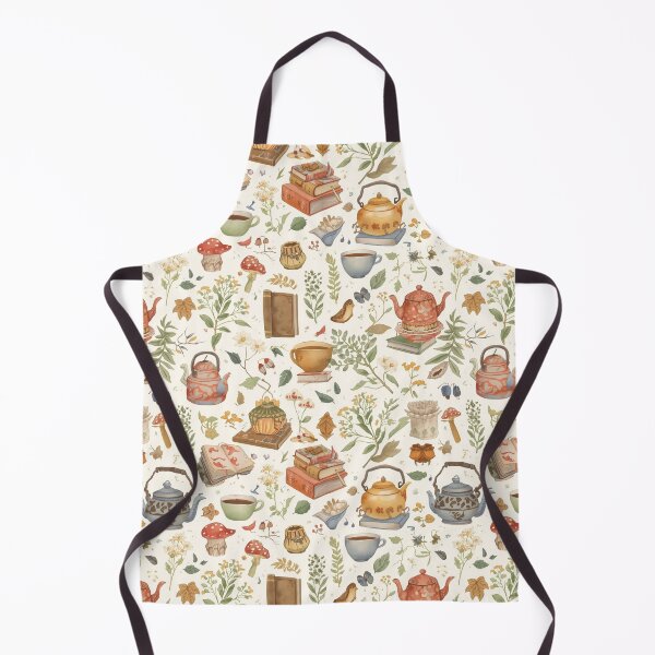 Item preview, Cozy Tea Time – Cottagecore Teapot and Floral Pattern designed and sold by Illustrated Faith.