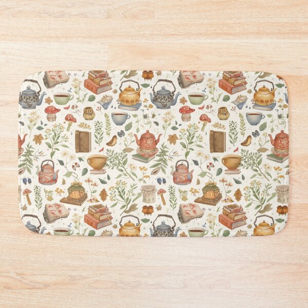 Item preview, Cozy Tea Time – Cottagecore Teapot and Floral Pattern designed and sold by Illustrated Faith.