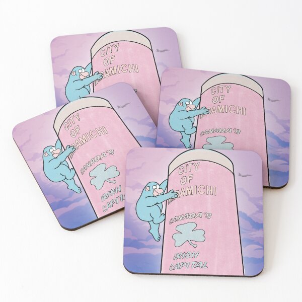 Item preview, King Kong vs The Miramichi Water Tower [NEON PASTEL VERSION] designed and sold by MegitsunesMedia.