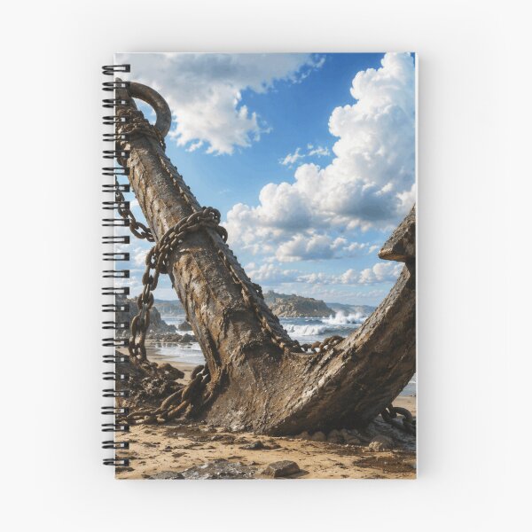 Item preview, Giant Ancient Maritime Anchor on Abandoned Beach  designed and sold by hepopatterns.