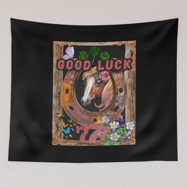 Item preview, Good Luck Positive Message Horse  designed and sold by GoGreenlove.