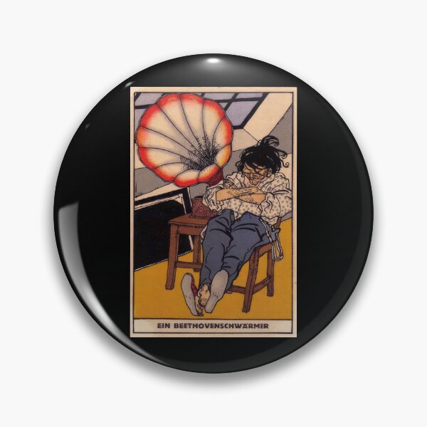 Item preview, Vintage  color lithograph A Beethoven Enthusiast  designed and sold by stevepaint.