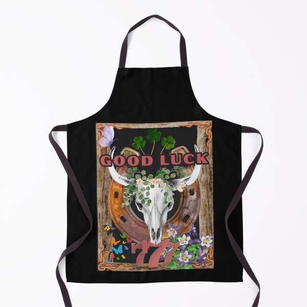 Item preview,  Good Luck Positive Message bull's skull designed and sold by GoGreenlove.