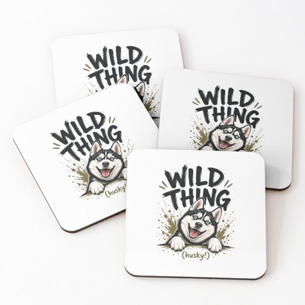 Item preview, WILD THING  (husky!) - Dog husky designed and sold by The Jolly Husky .