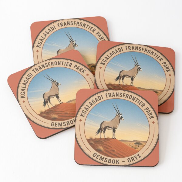 Item preview, Kgalagadi Gemsbok Badge – Red Dune Wildlife Series designed and sold by The Digital Compass.