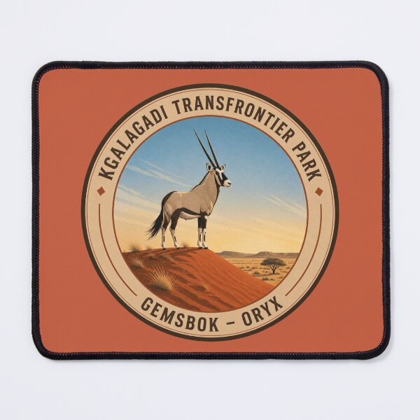 Item preview, Kgalagadi Gemsbok Badge – Red Dune Wildlife Series designed and sold by The Digital Compass.