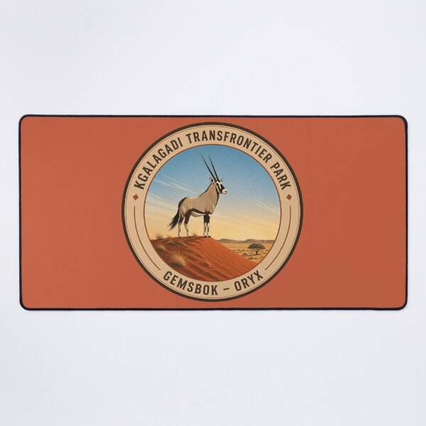 Item preview, Kgalagadi Gemsbok Badge – Red Dune Wildlife Series designed and sold by The Digital Compass.