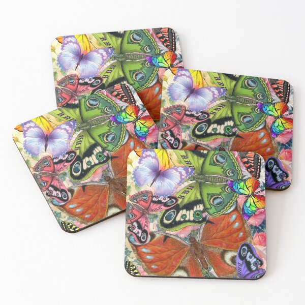 Artikelvorschau, Schmetterlingsgarten – Bunte Schmetterlinge und Rosen entworfen und verkauft von GoGreenlove.