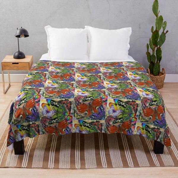 Item preview, Butterfly Garden – Colorful Butterflies and Roses designed and sold by GoGreenlove.
