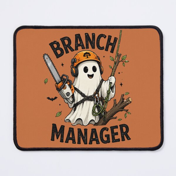 Item preview, Funny Arborist Ghost Branch Manager Halloween designed and sold by Meandmyshop.