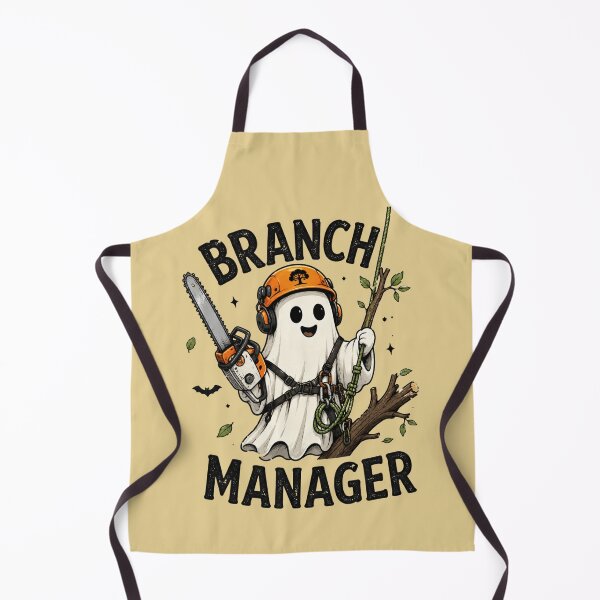 Item preview, Funny Arborist Ghost Branch Manager Halloween designed and sold by Meandmyshop.