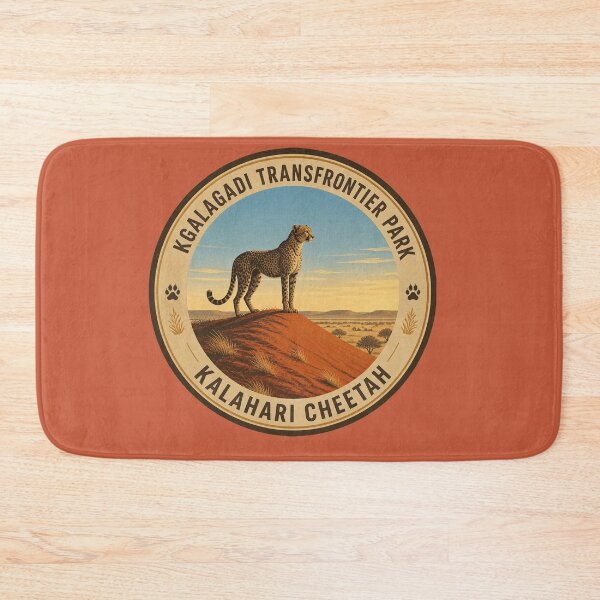Item preview, Kgalagadi Kalahari Cheetah Badge – Red Dune Wildlife Series designed and sold by The Digital Compass.