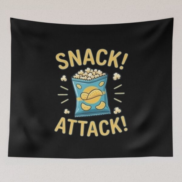 Item preview, Snack Attack — Funny Popcorn & Snack Lover Design designed and sold by Tipsy24.