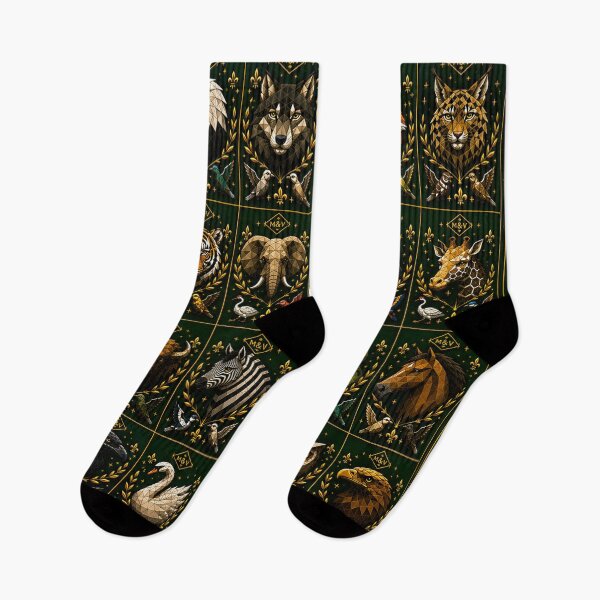 Item preview, Golden Wildlife Geometric Animal Gallery designed and sold by Qenlo.