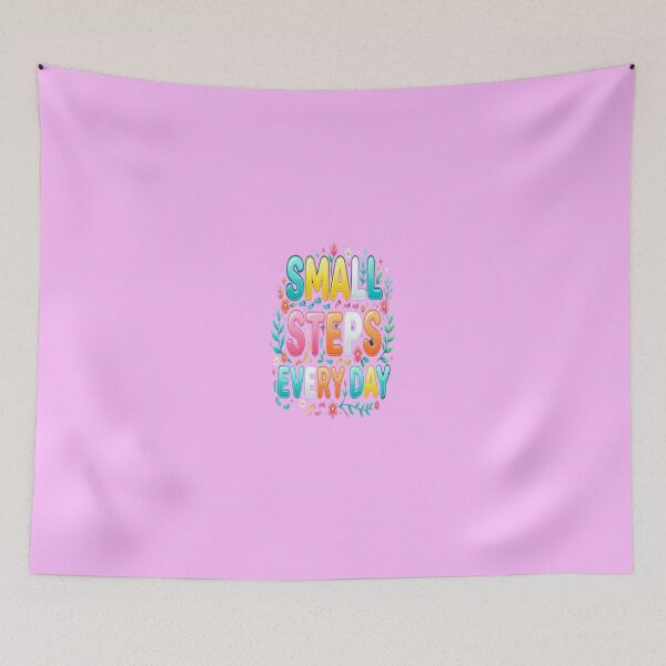 Item preview, Small Steps Every Day | Motivational Bubble Typography for Women designed and sold by Soft Strength Studio.