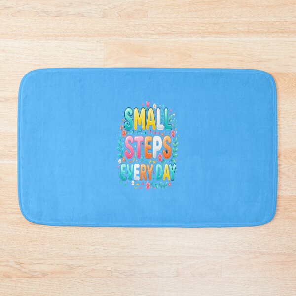 Item preview, Small Steps Every Day | Motivational Bubble Typography for Women designed and sold by Soft Strength Studio.