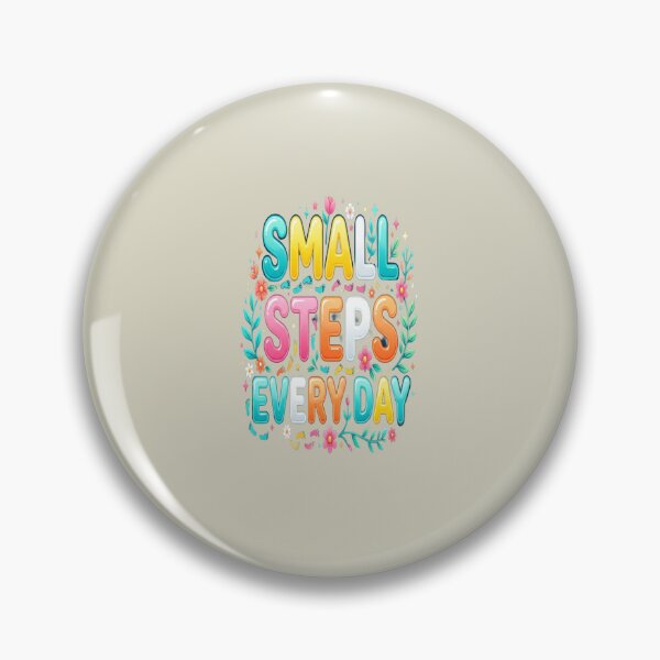 Item preview, Small Steps Every Day | Motivational Bubble Typography for Women designed and sold by Soft Strength Studio.