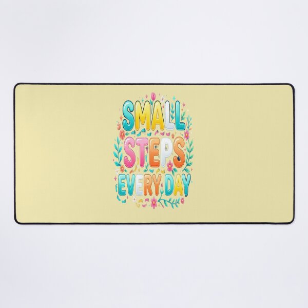 Item preview, Small Steps Every Day | Motivational Bubble Typography for Women designed and sold by Soft Strength Studio.