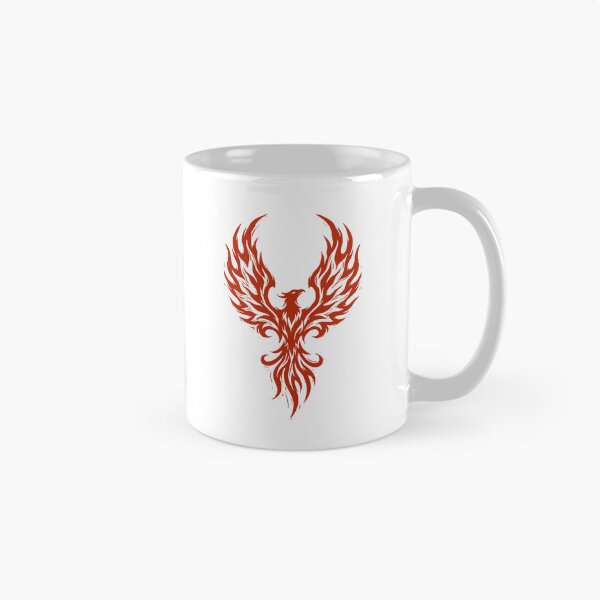 Item preview, Tribal Phoenix Firebird Rising T-Shirt - Dark Fantasy Graphic Tee designed and sold by Velouria Universe.