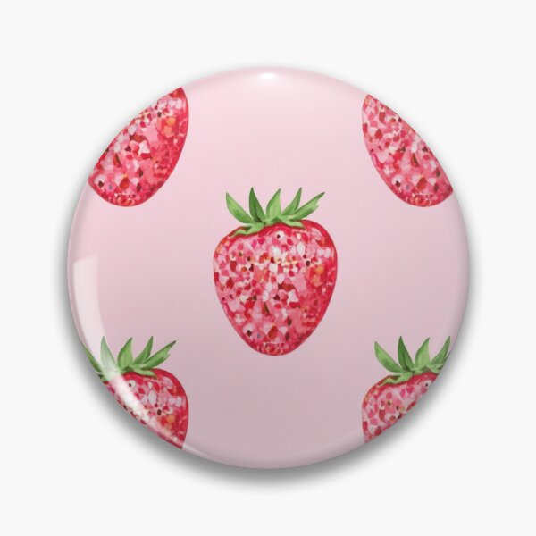 Artikelvorschau, Disco Strawberry – Funkelndes rosa Erdbeermuster entworfen und verkauft von Illustrated Faith.