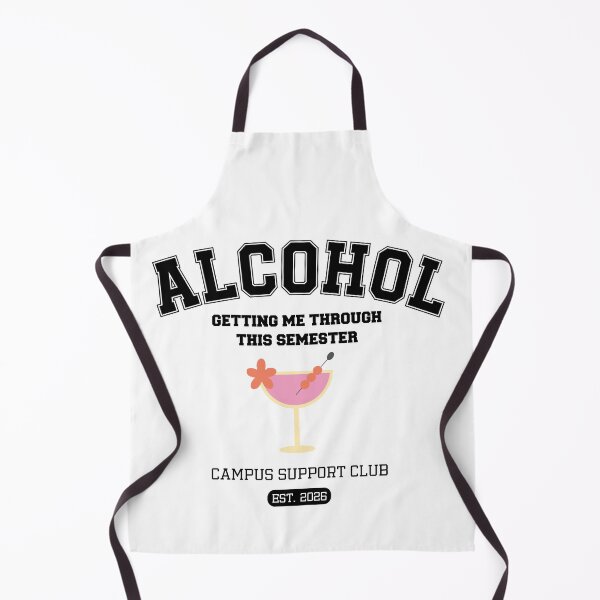 Item preview, Alcohol Getting Me Through This Semester | Funny College Cocktail Design designed and sold by luckyhue.