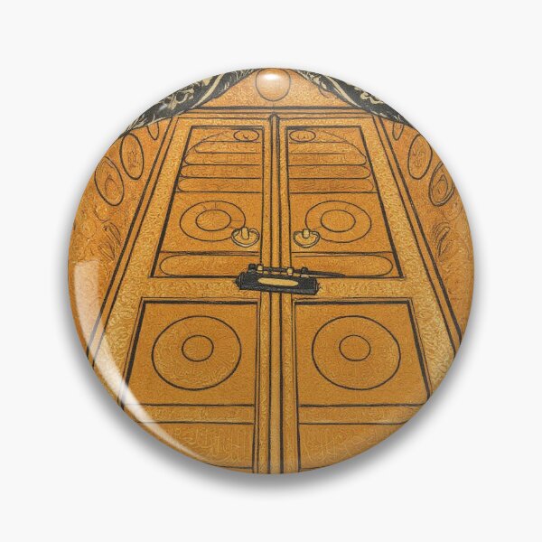Item preview, Sacred Kaaba Door (V.3) – Golden Door & Kiswa / Makkah Islamic Wall Art designed and sold by D-Islamic.
