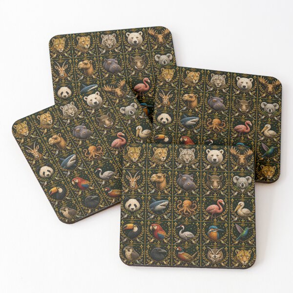 Item preview, Exotic Wildlife Geometric Animal Gallery designed and sold by Qenlo.