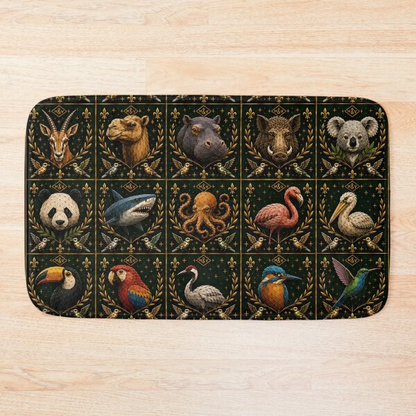 Item preview, Exotic Wildlife Geometric Animal Gallery designed and sold by Qenlo.