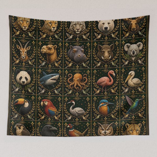 Item preview, Exotic Wildlife Geometric Animal Gallery designed and sold by Qenlo.