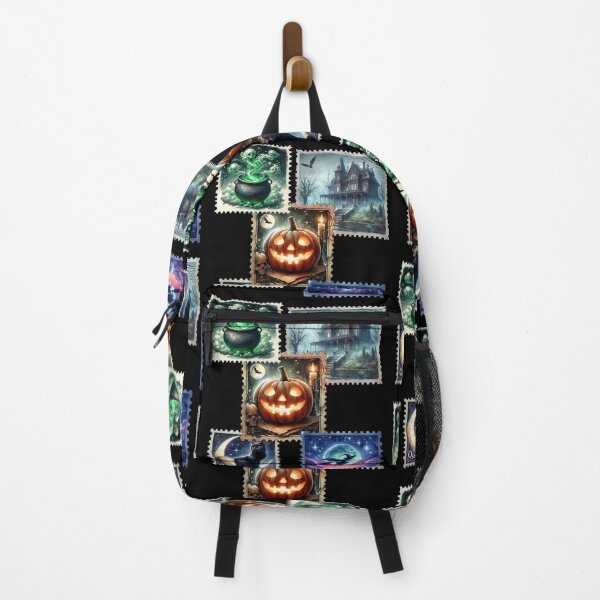 Item preview, Halloween Postage Stamp Pattern – Spooky Vintage Collection designed and sold by Szpaku desart .