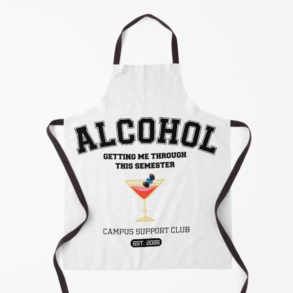 Item preview, Alcohol Getting Me Through This Semester | Funny College Cocktail Design designed and sold by luckyhue.