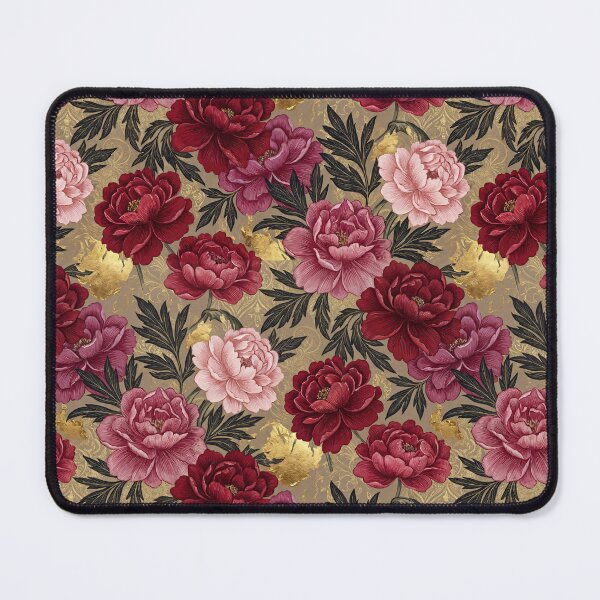 Item preview, Vintage Victorian Crimson Peony Floral Tapestry designed and sold by arteresting-art.