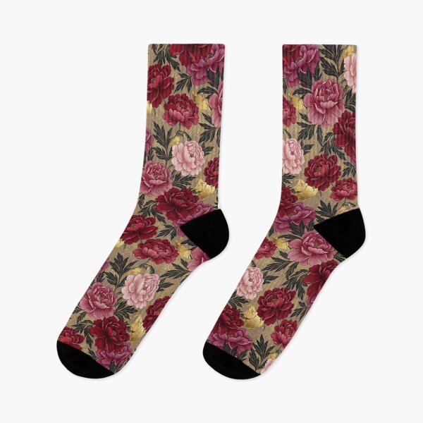 Item preview, Vintage Victorian Crimson Peony Floral Tapestry designed and sold by arteresting-art.