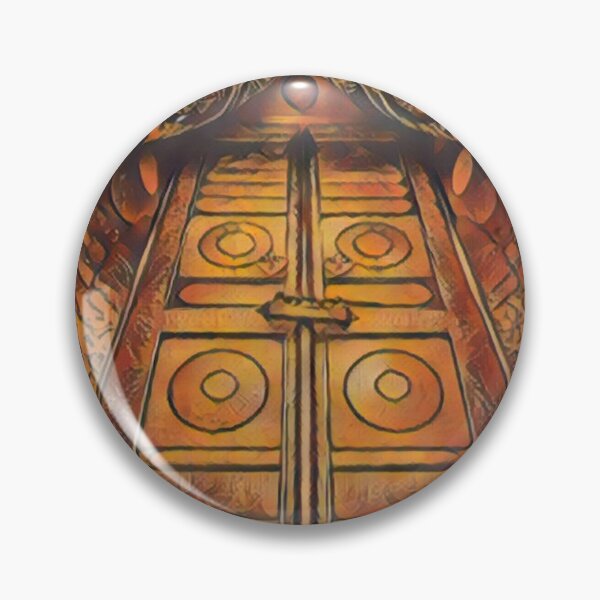 Item preview, Sacred Kaaba Door (V.4) – Golden Door & Kiswa / Makkah Islamic Wall Art designed and sold by D-Islamic.
