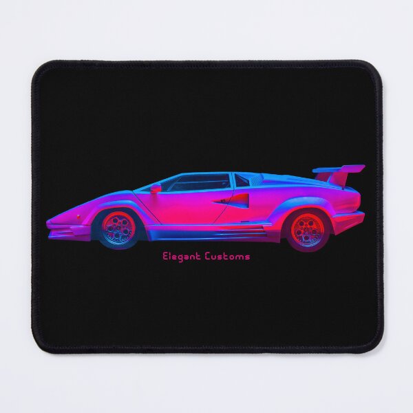 Item preview, Neon Nights Retro Wave Cyber Car no text - New Wave Cold Wave Super Car designed and sold by Elegant Customs.